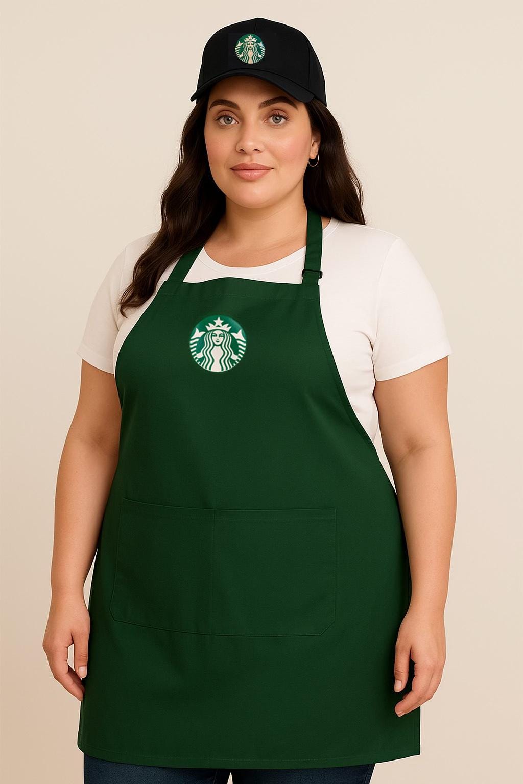 Starbucks plus size  Adult Apron | Starbucks Halloween costume | Adult - Dress Up Set -Starbucks