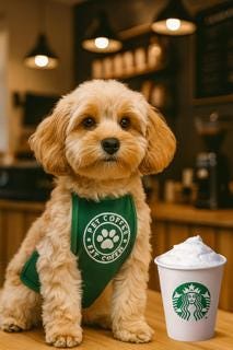 Halloween dog or cat barista apron