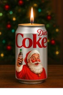 Diet coke/ coke  scented soy candles