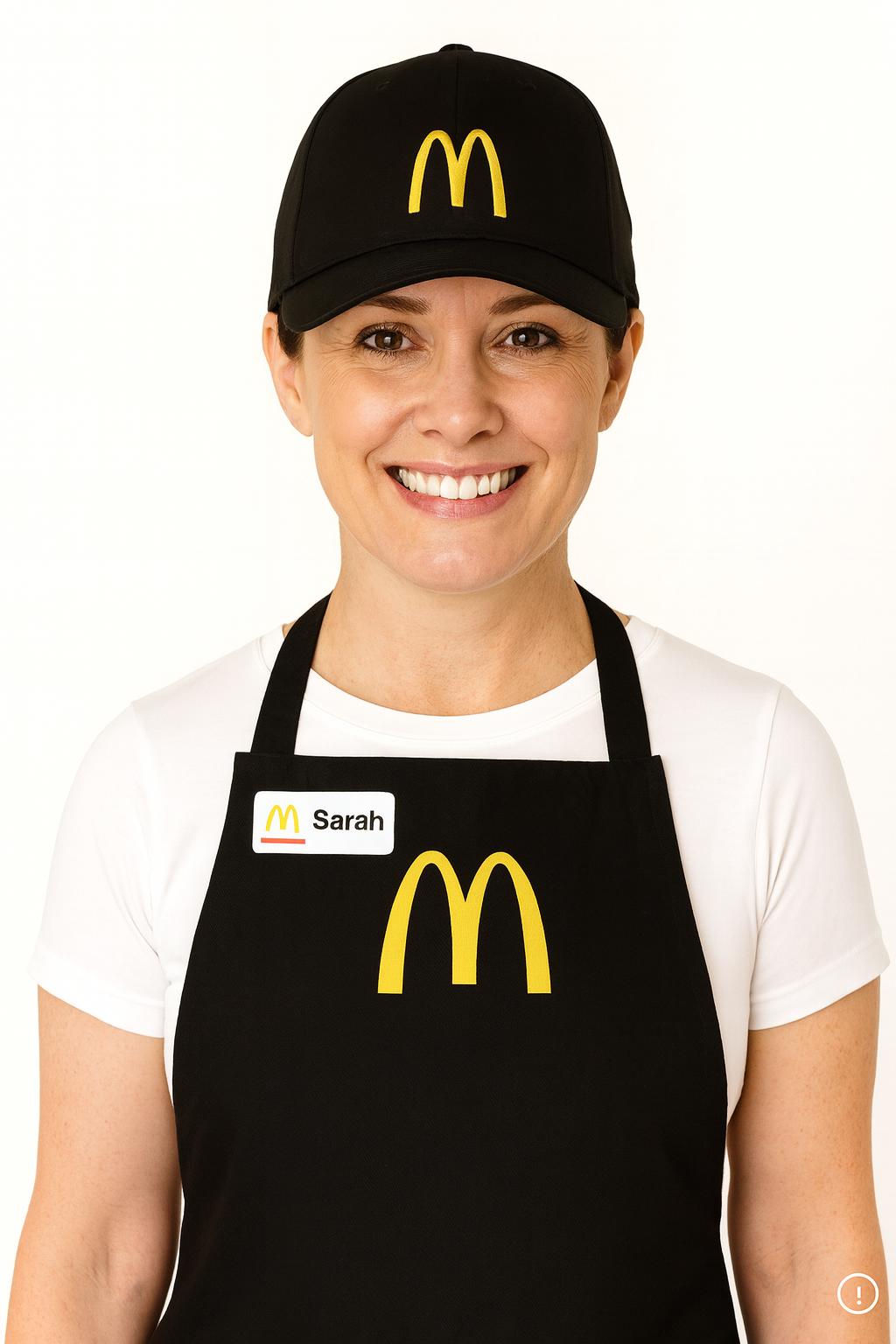 Mc Donalds Halloween costume.  Adult Dress Up | Halloween costume | Adult  Dress Up Set - MC Donalds apron or cap