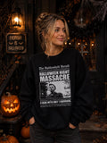 Halloween Night Massacre Sweatshirt | Michael Myers Inspired Crewneck | Vintage Horror Sweatshirt | Halloween Movie Fan Gift | Spooky Season