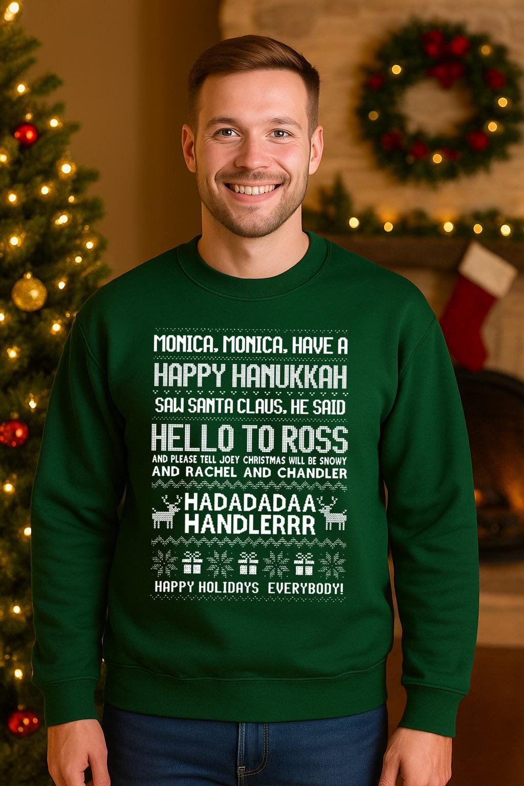 Friends Christmas sweatshirt,  Phoebe sweatshirt