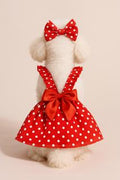 Dog valentines dress, elegant dog dress, Minnie dog dress