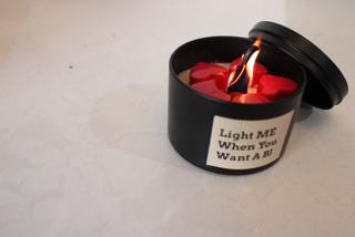 Valentines candle