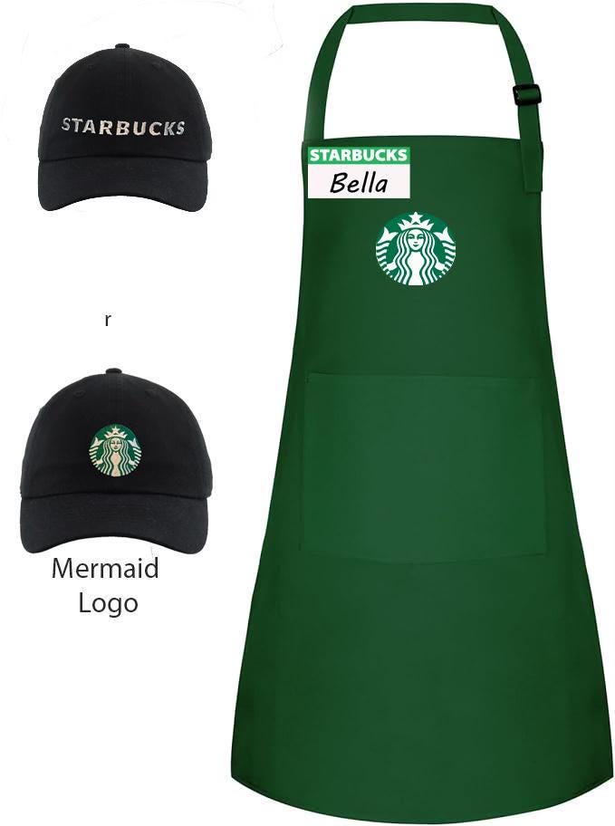 Starbucks Halloween costume.Kids Dress Up | Halloween costume | Kids - Dress Up Set - Starbucks pretend play Outfit