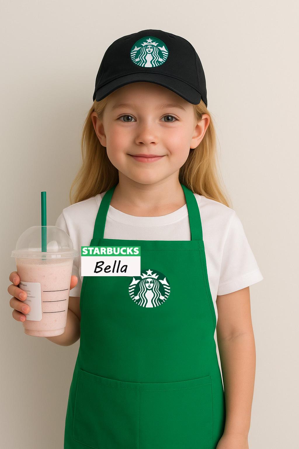 Starbucks Halloween costume.Kids Dress Up | Halloween costume | Kids - Dress Up Set - Starbucks pretend play Outfit