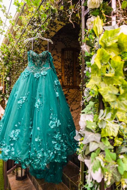 Elegant emerald quinceanera/ sweet sixteen  gown