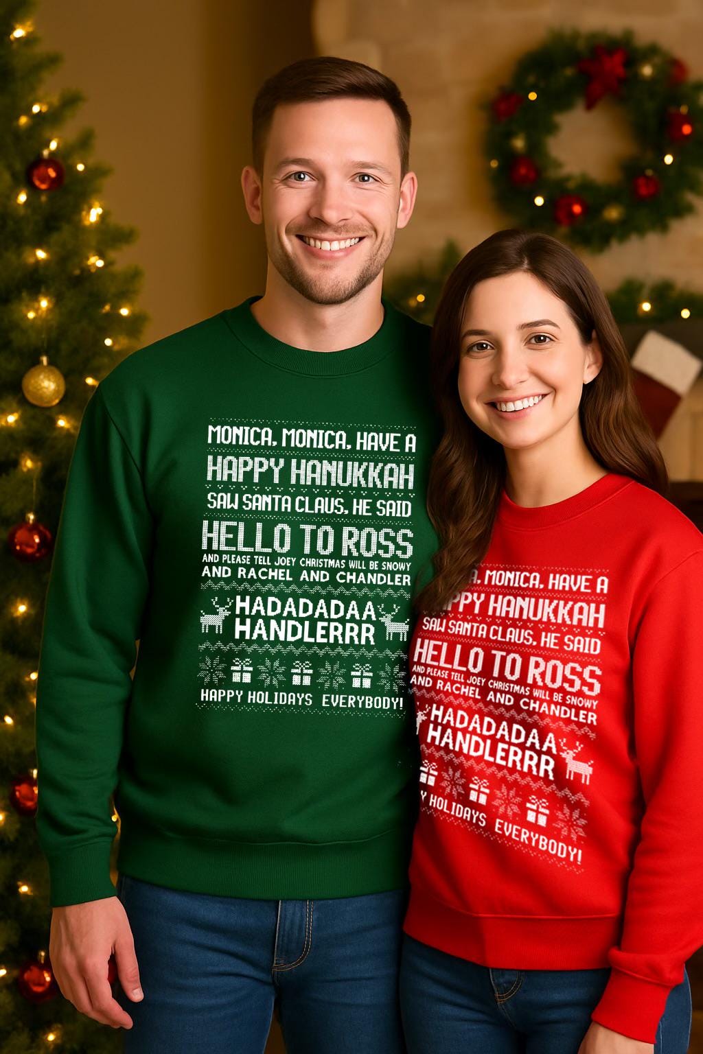 Friends Christmas sweatshirt,  Phoebe sweatshirt