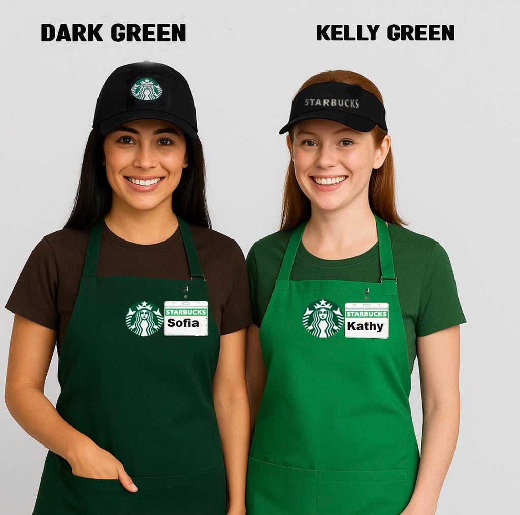 Starbucks plus size  Adult Apron | Starbucks Halloween costume | Adult - Dress Up Set -Starbucks