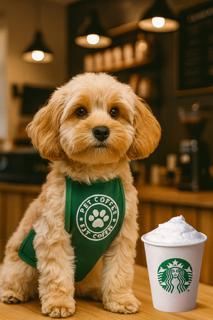 Halloween dog or cat barista apron