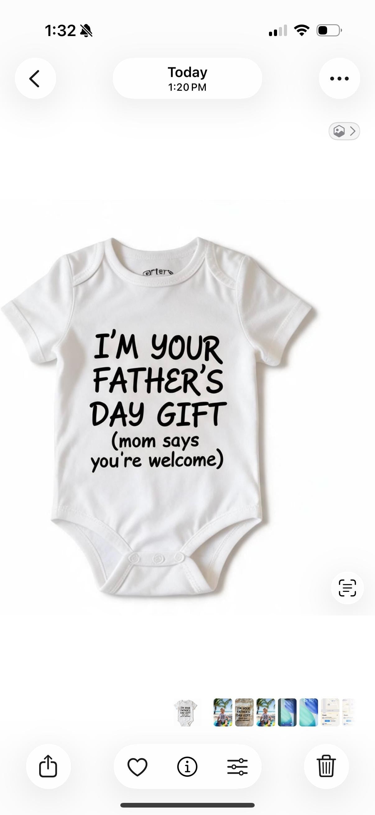 I’m your Father’s Day gift onesie