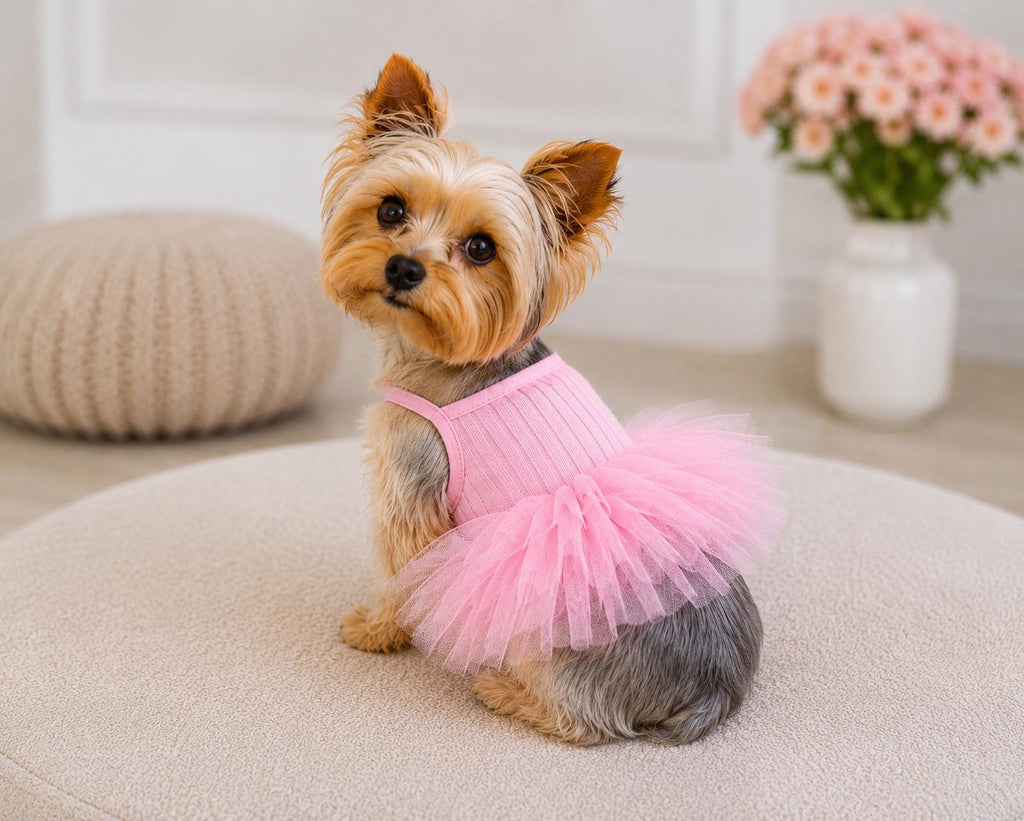 Pink tutu dog Dress