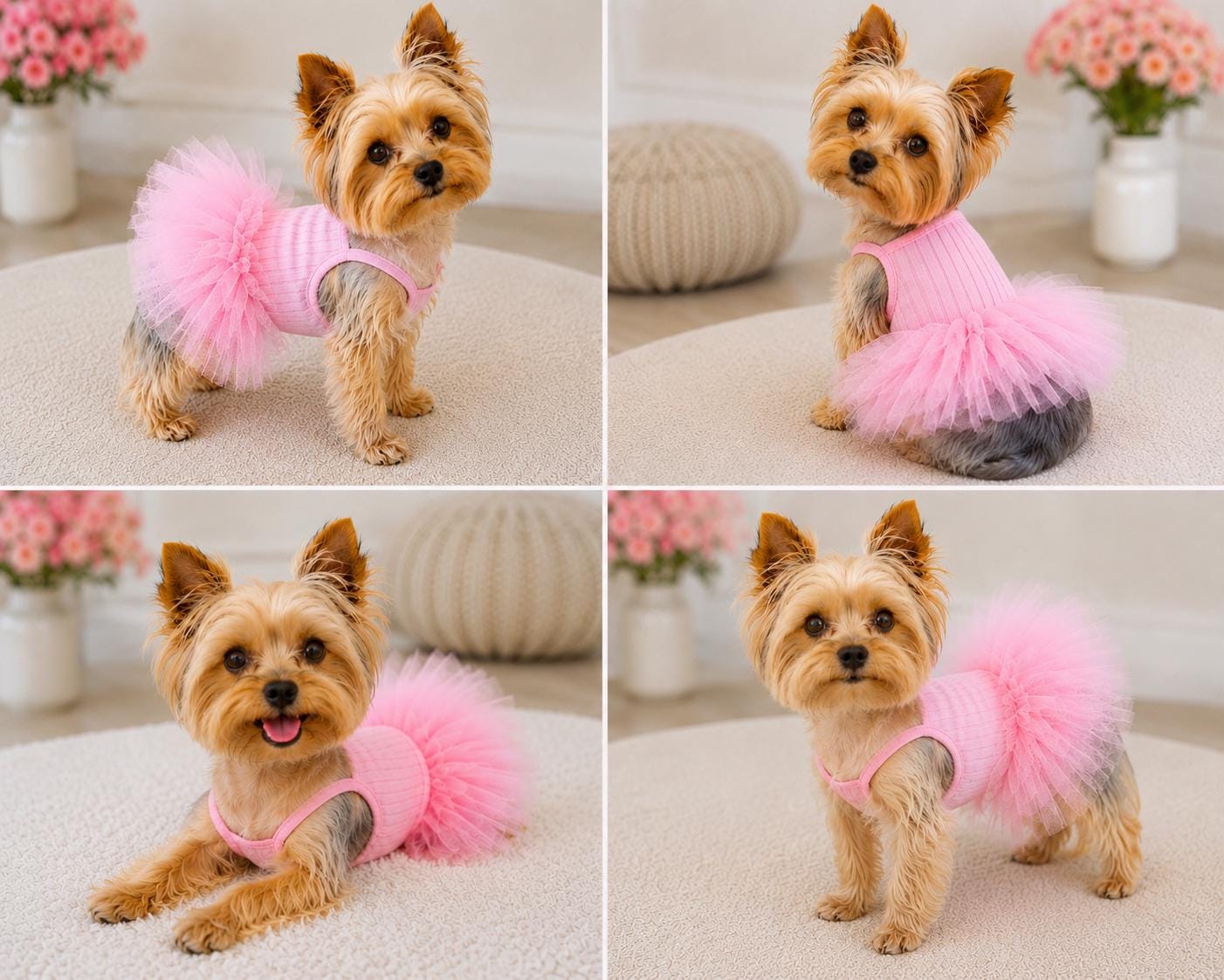 Pink tutu dog Dress