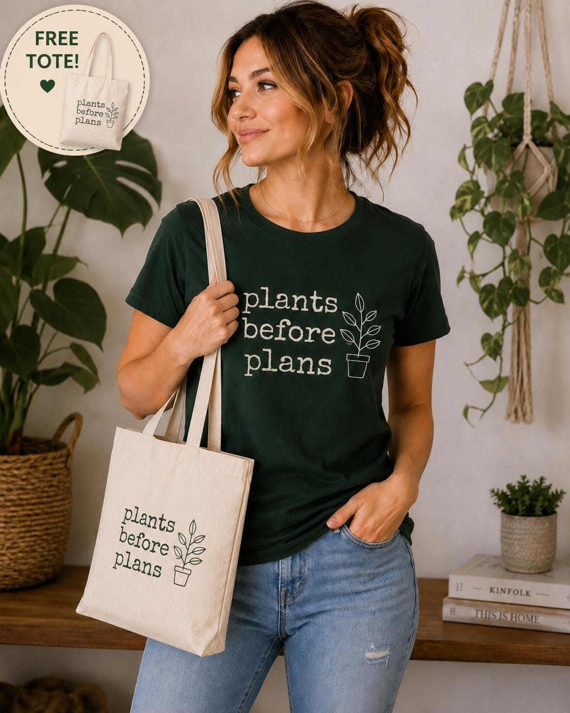 Plants Before Plans Shirt, Plant Lover Tee, Botanical Graphic T Shirt, Plant Mom Gift, Houseplant Shirt, Bella Canvas Tee, Gardener Gift