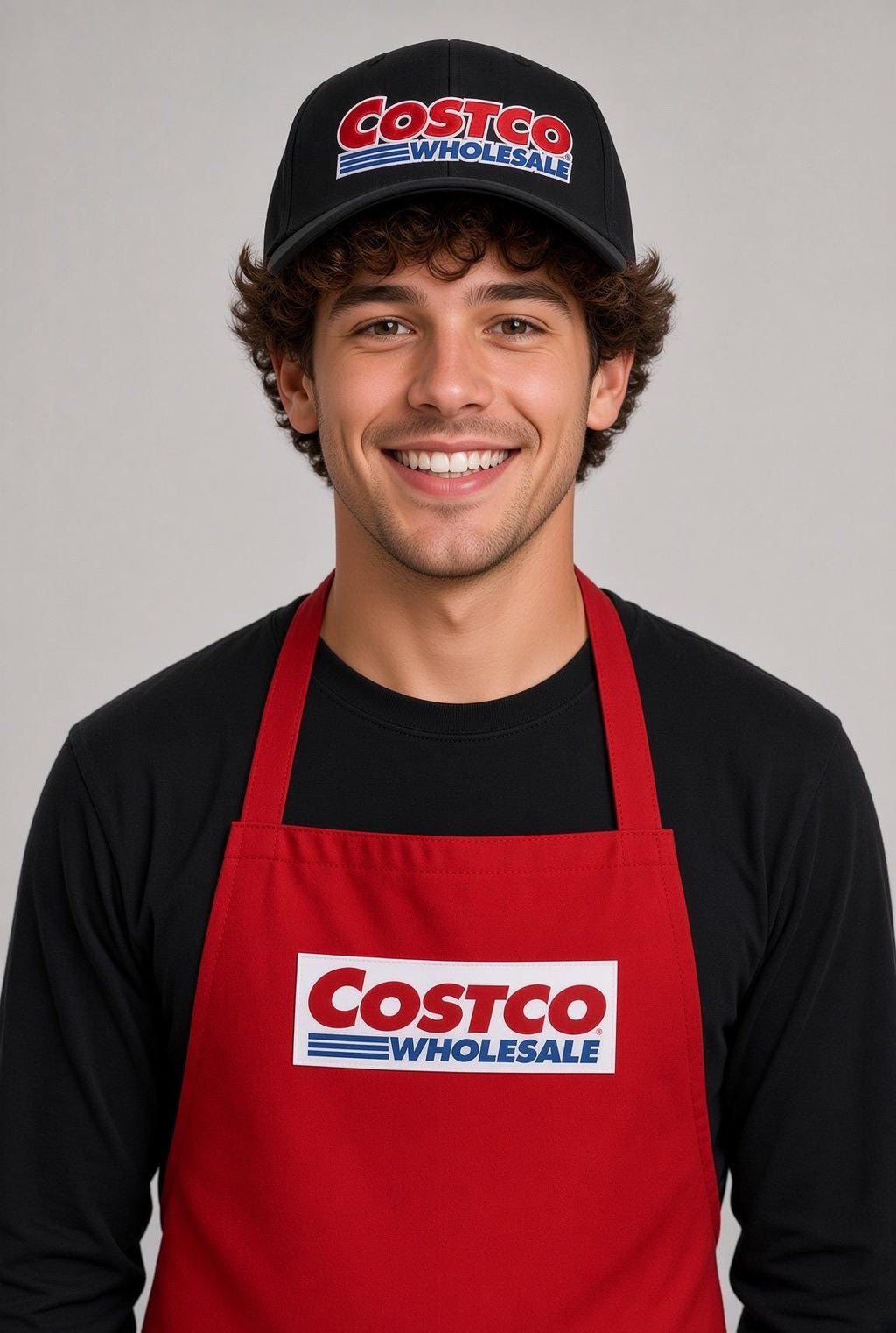 Costco Apron |Get ready for Halloween, trunk-or-treat events, parties, or festive workplace fun with this fun red Costco-inspired apron!
